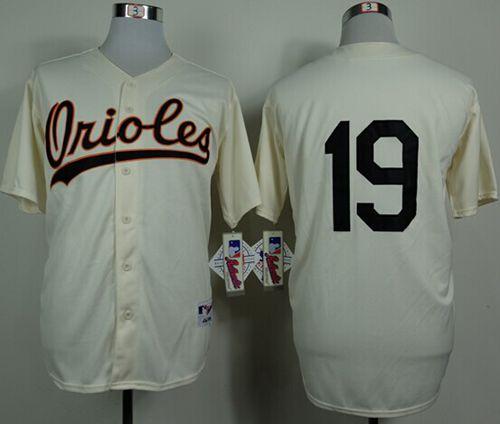 Orioles #19 Chris Davis Cream 1954 Turn Back The Clock Stitched MLB Jersey - Click Image to Close
